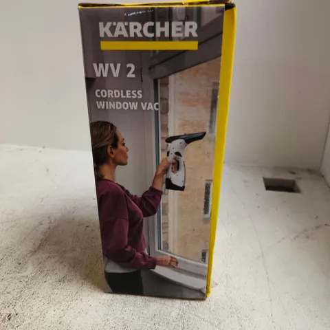 KÄRCHER WV 2 CORDLESS WINDOW VACUUM – BOXED