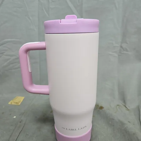 THE LABEL LADY INSULATED TRAVEL MUG 