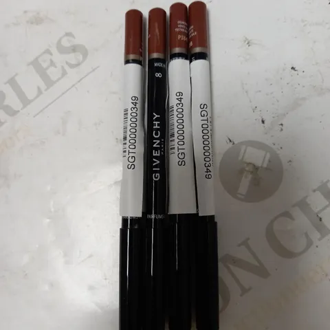 LOT OF 4 GIVENCHY LIPLNERS - #8