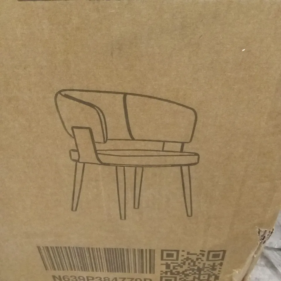 BOXED SET OF 2 DINING CHAIRS - BEIGE (1 BOX)