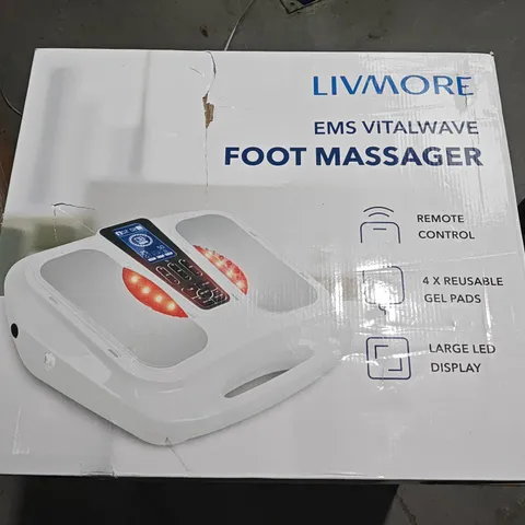 LIVMORE EMS VITALWAVE FOOT MASSAGER – BOXED