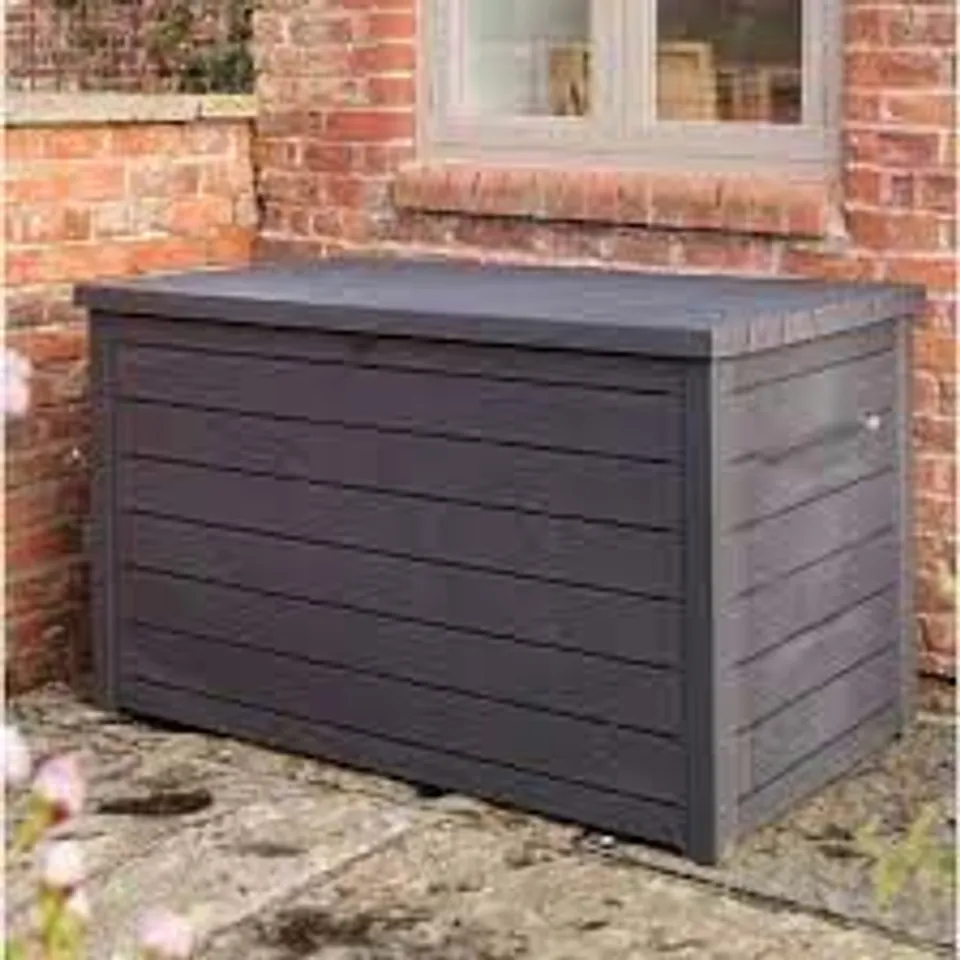 BOXED KETER 870L RESIN STORAGE BOX - ANTHRACITE 