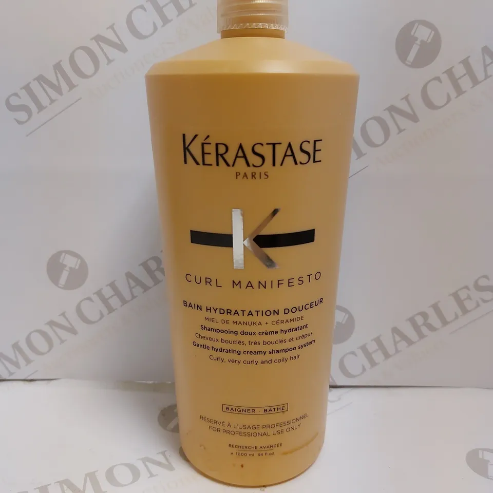KERASTASE CURL MANIFESTO BAIN HYDRATATION DOUCEUR SHAMPOO GENTLE CREAMY SHAMPOO 1000ML