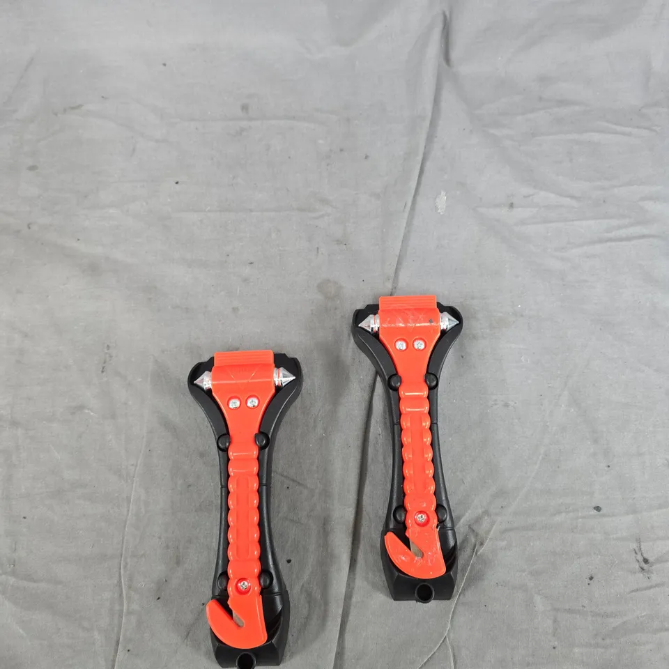 TWO GLASS BREAKER HAMMERS – ORANGE & BLACK