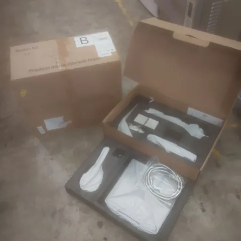PALLET OF ASSORTED HOUSEHOLD GOODS AND PRODUCTS TO INCLUDE; RAINSWORTH SHOWER SYSTEM, ELECTRIC FRYER, BOXED FURNITURE ETC