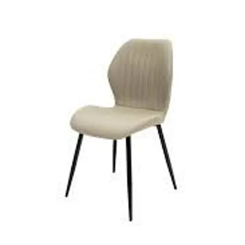 4 X DAVIS STONE FAUX LEATHER DINING CHAIR