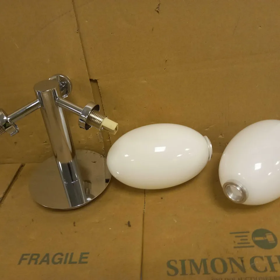 JOHN LEWIS OPAL PEBBLE 3 LIGHT BATHROOM SEMI FLUSH