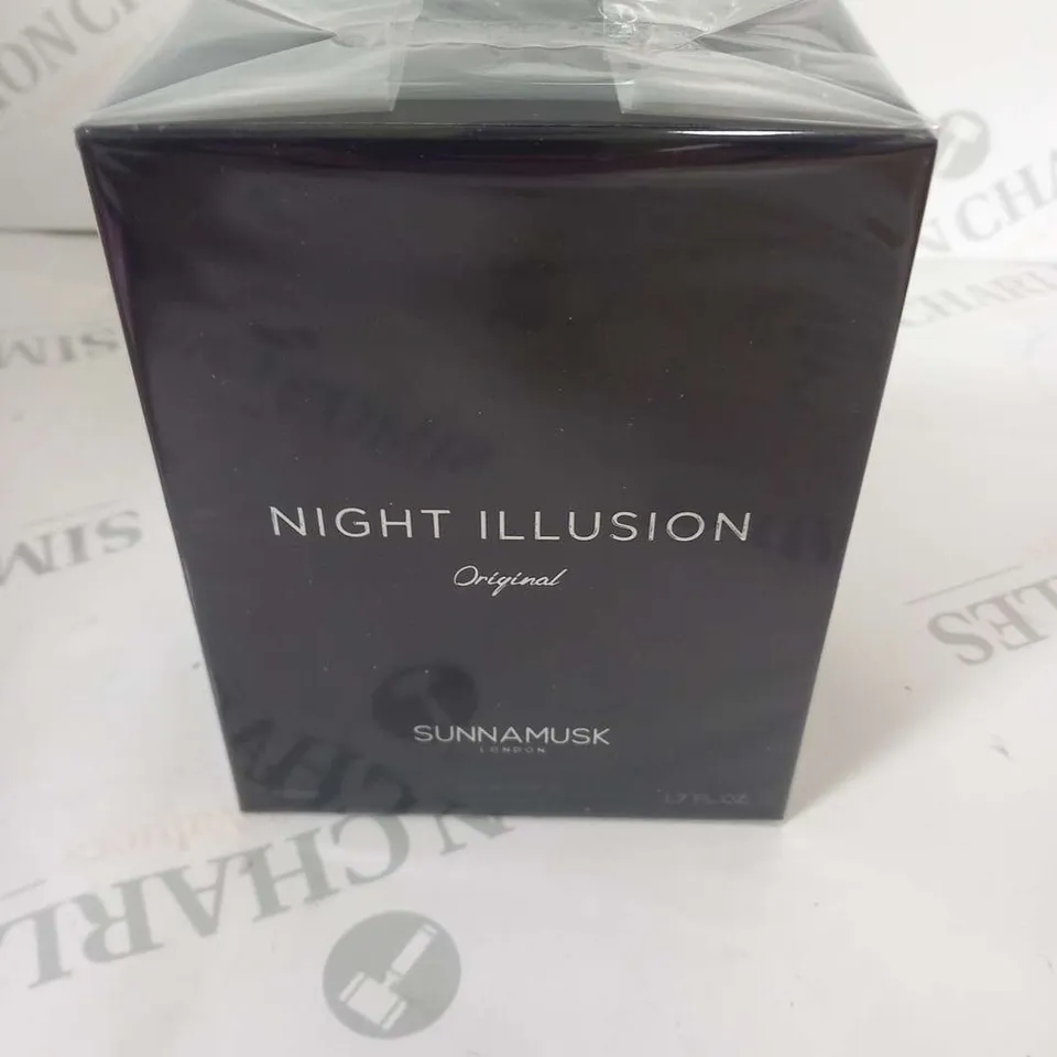 BOXED AND SEALED SUNNAMUSK LONDON NIGHT ILLUSION ORIGINAL EAU DE PARFUM 50ML