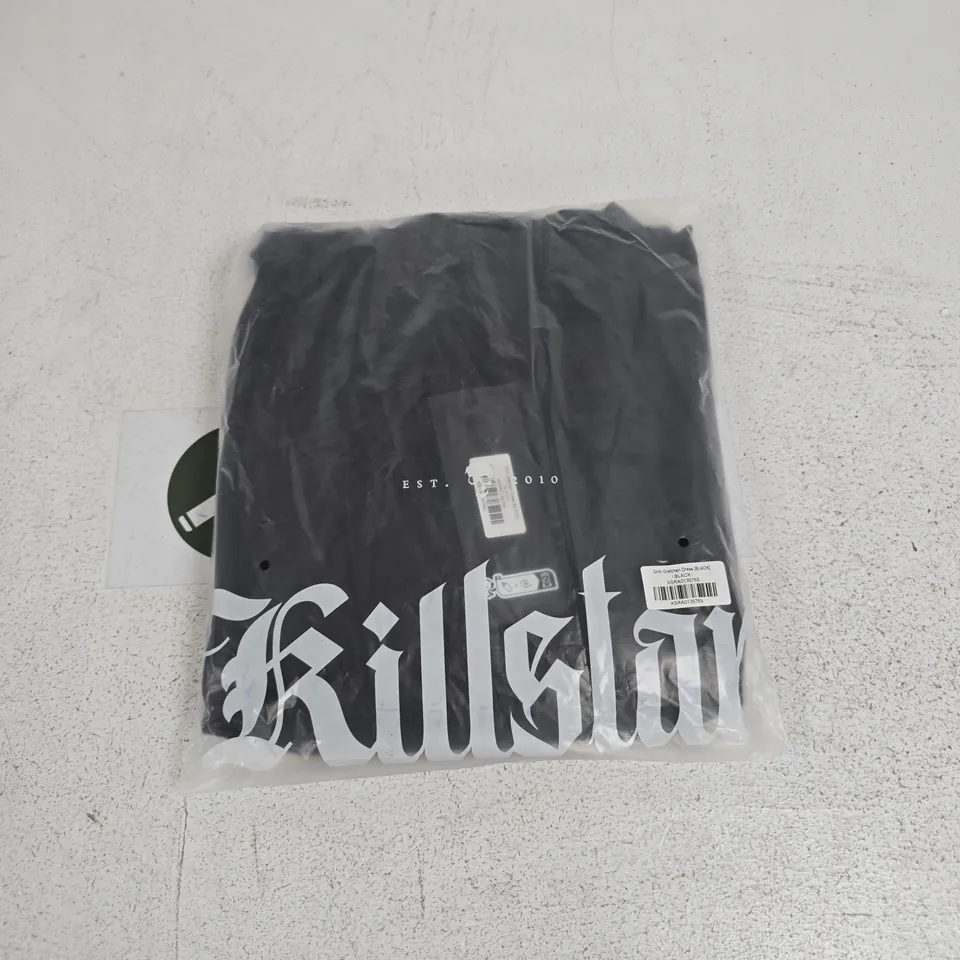 LOT OF APPROXIMATELY 15 BRAND NEW KILLSTAR GRIM GRETCHEN DRESSES IN BLACK - ALL SIZE S