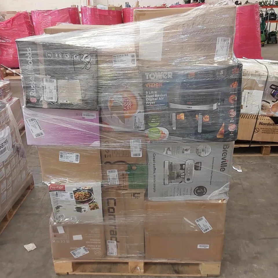 PALLET OF APPROXIMATELY 54 UNPROCESSED RAW RETURN HOUSEHOLD AND ELECTRICAL GOODS TO INCLUDE;