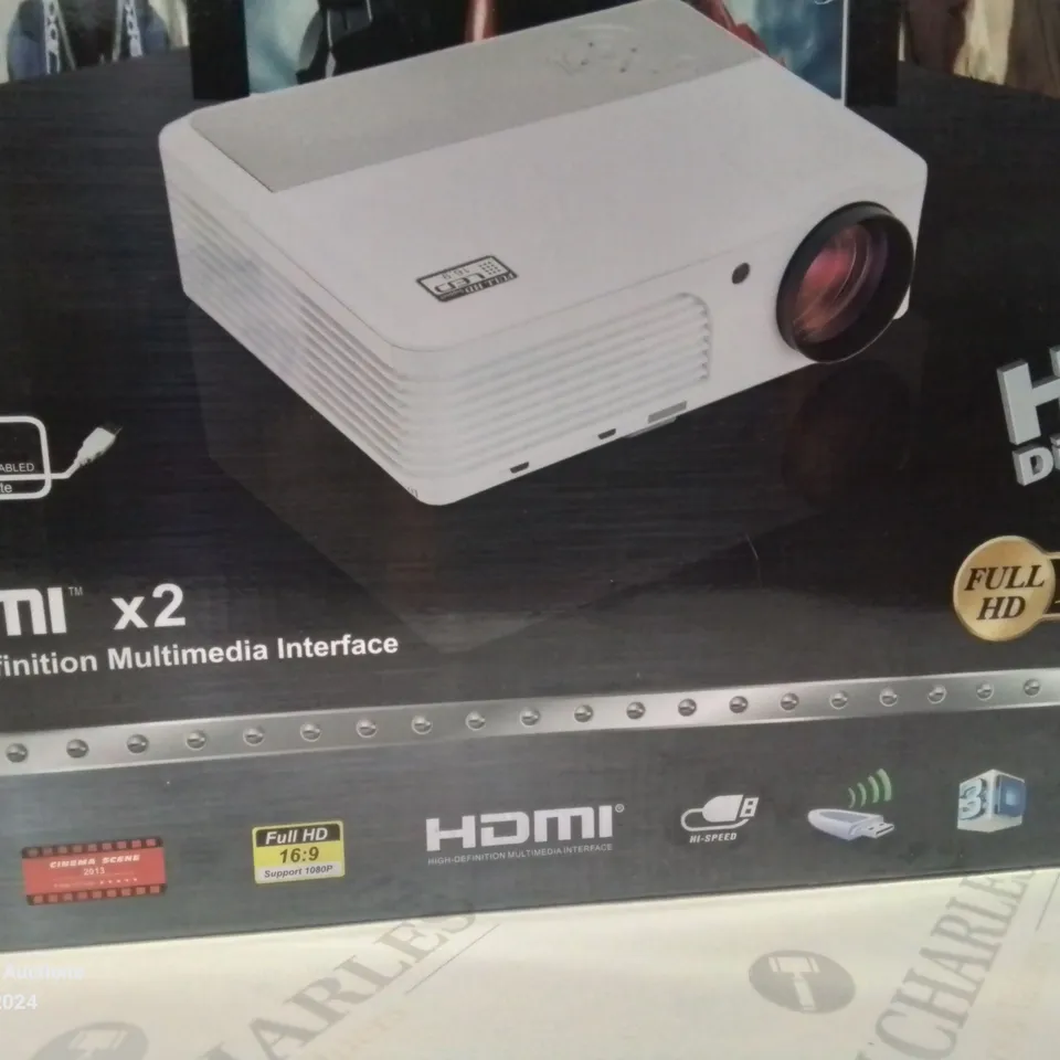 BOXED DIGITAL HDMI 1080P LED PROJECTOR 