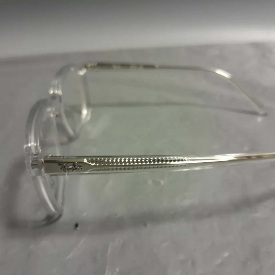 PAIR OF CLEAR RAY BAN GLASSES IN CASE