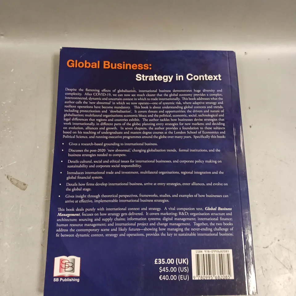 GLOBAL BUSINESS: STRATEGY IN CONTEXT 