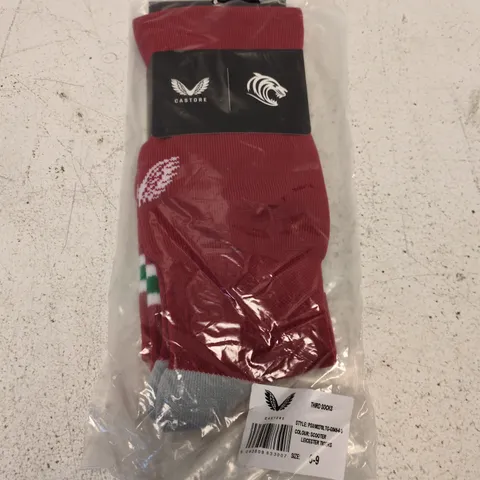 CASTORE THIRD SOCKS LEICESTER TIGERS – RED, UK 6-9