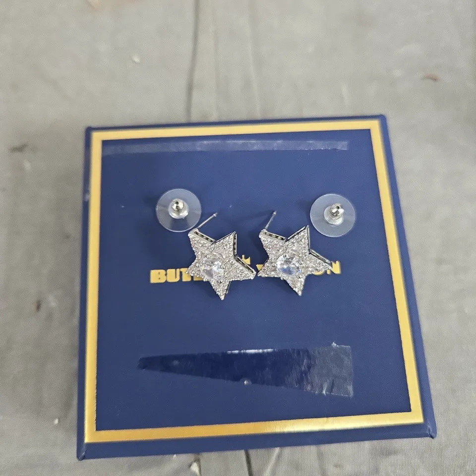 BUTLER & WILSON STAR CRYSTAL EARRINGS – BOXED