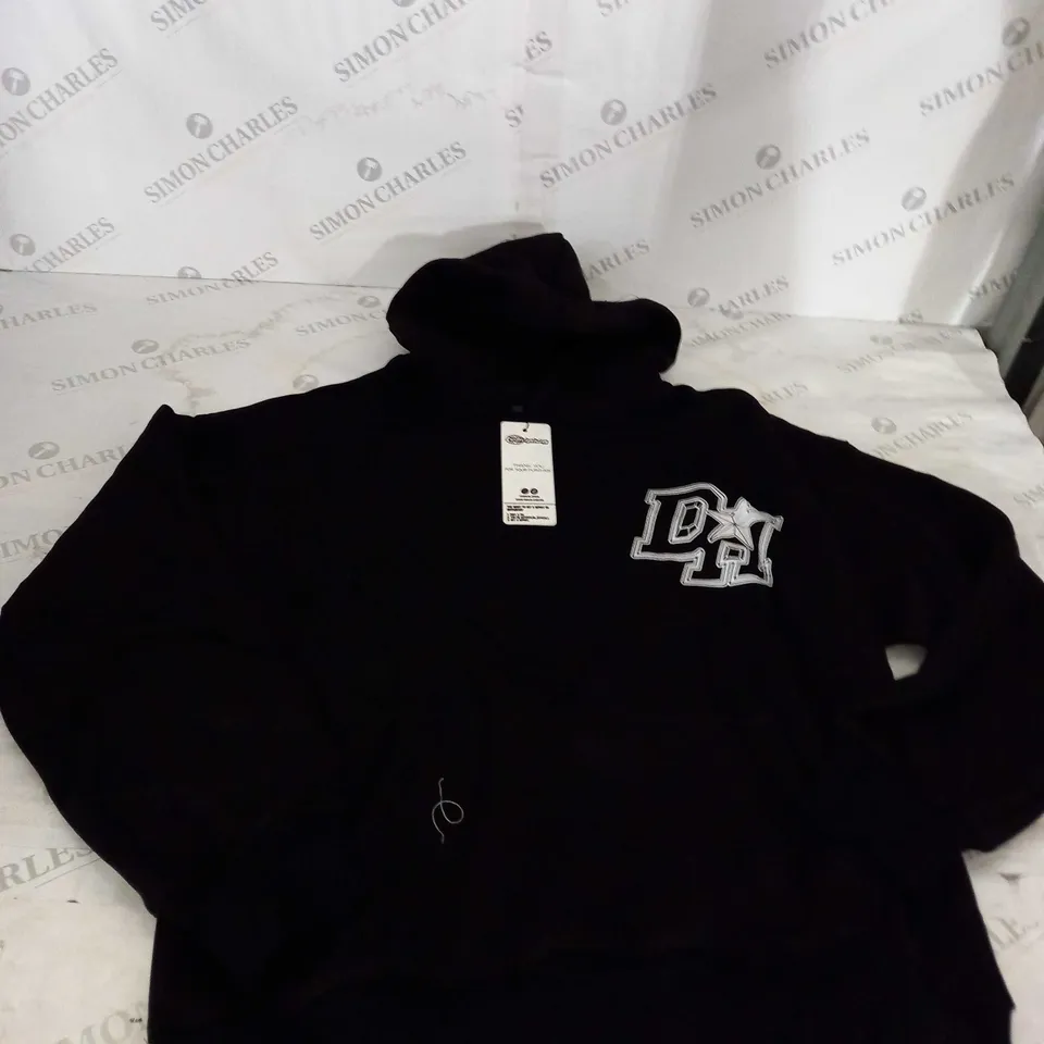 Y2KPLUG BLACK HOODIE SIZE L