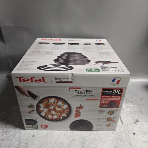 SEALED TEFAL INGENIO DAILY CHEF 10 PIECE ALUMINIUM PAN SET