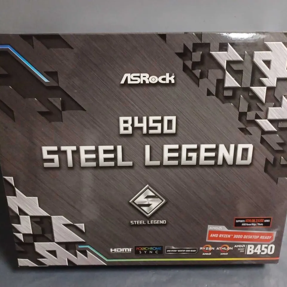 BOXED ASROCK B450 STEEL LEGEND AMD RYZEN 3000 MOTHER BOARD