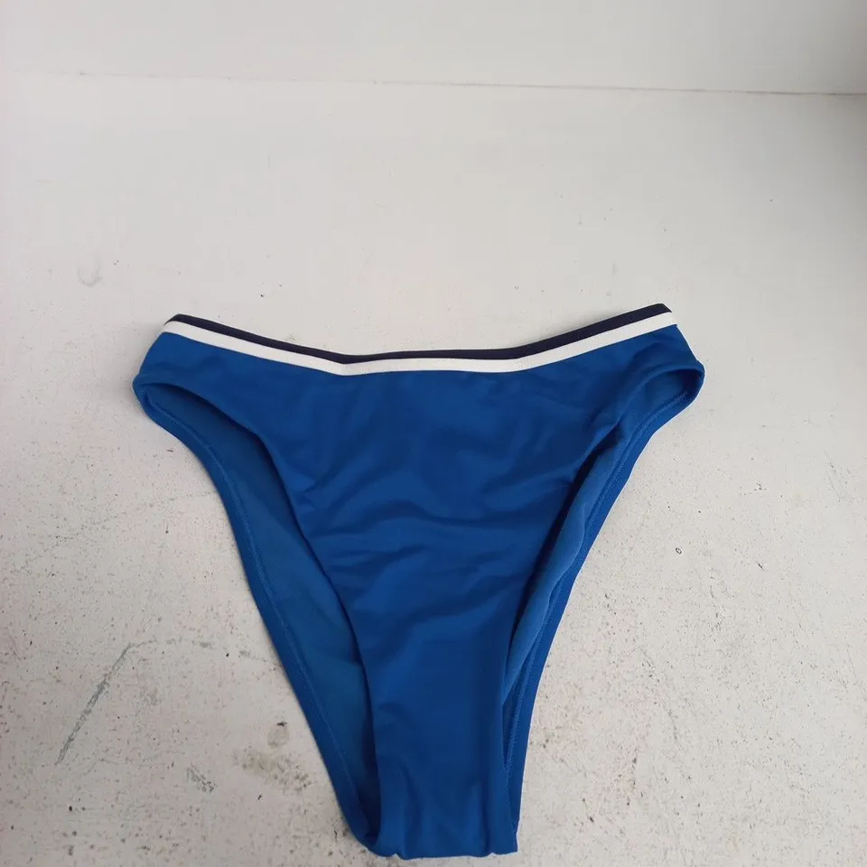 SPEEDO HIGH WAIST BIKINI BOTTOM – BLUE/WHITE, UK SIZE S
