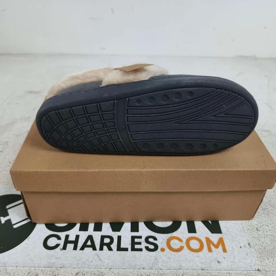 JO AND JOE EDALE DARK GREY SLIPPER UK 3 BOXED