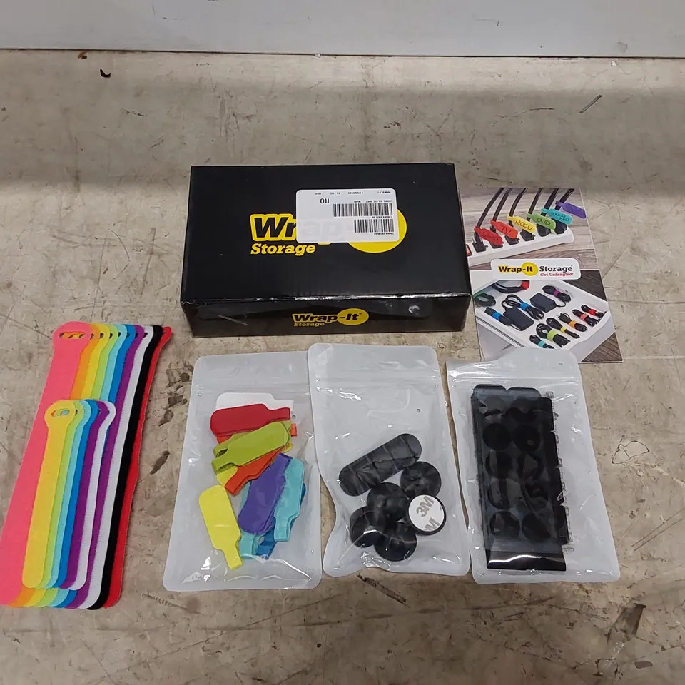 BOXED WRAP IT STORAGE & TIDY KIT - APPROXIMATELY 85 PIECES (1 BOX)