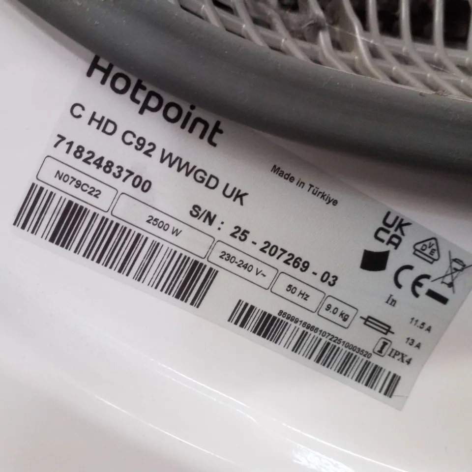 HOTPOINT CHDC92WWGDUK 9KG CONDENSER DRYER - WHITE