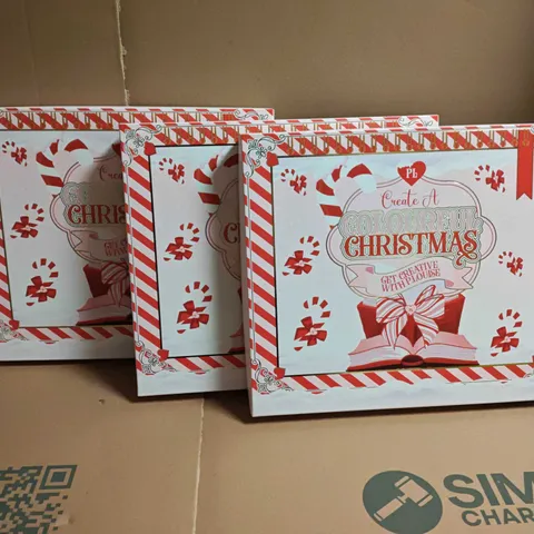 LOT OF 3 PLOUISE CREATE A COLOURFUL CHRISTMAS COLOURING SETS