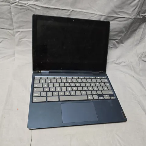 LENOVO CHROMEBOOK LAPTOP – CHROME LOGO ON LID, DARK BLUE