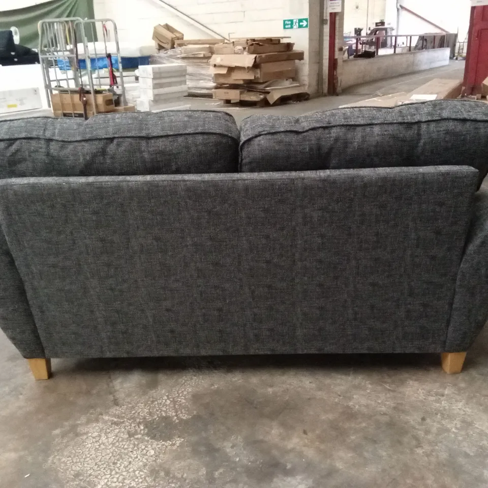 HALSTOW 2 SEATER FABRIC SOFA - CHARCOAL RRP £449