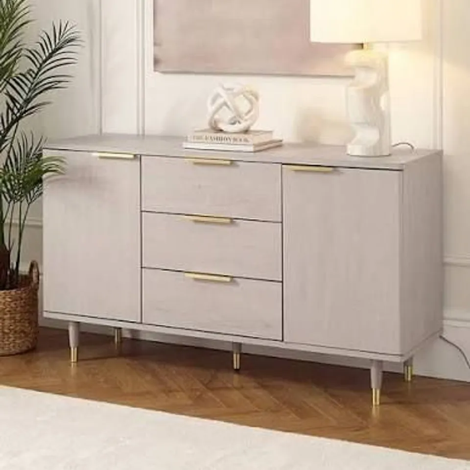 BOXED NEW ENNA SIDEBOARD - GREY OAK