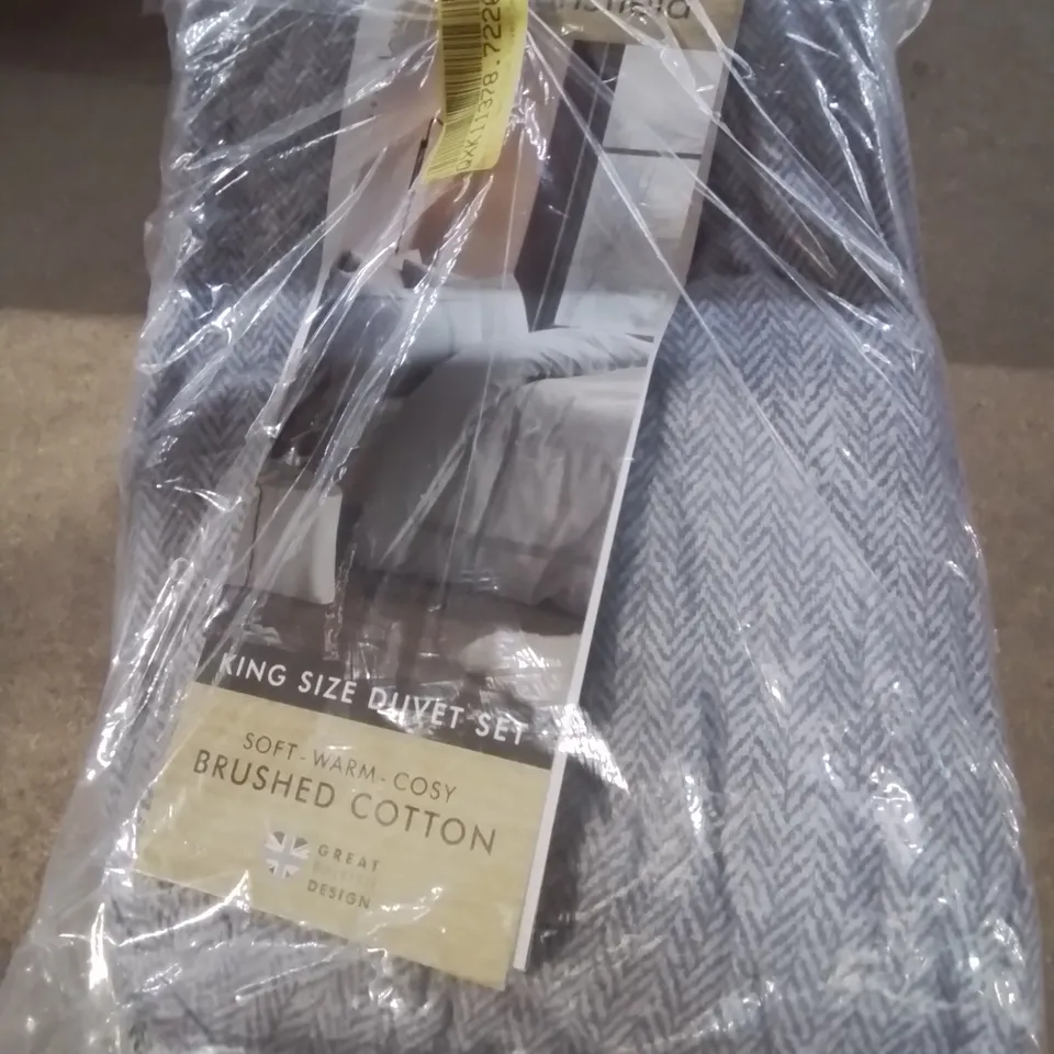 CATHERINE LANSFIELD BERWICK TWEED DUVET COVER SET KING SIZE 