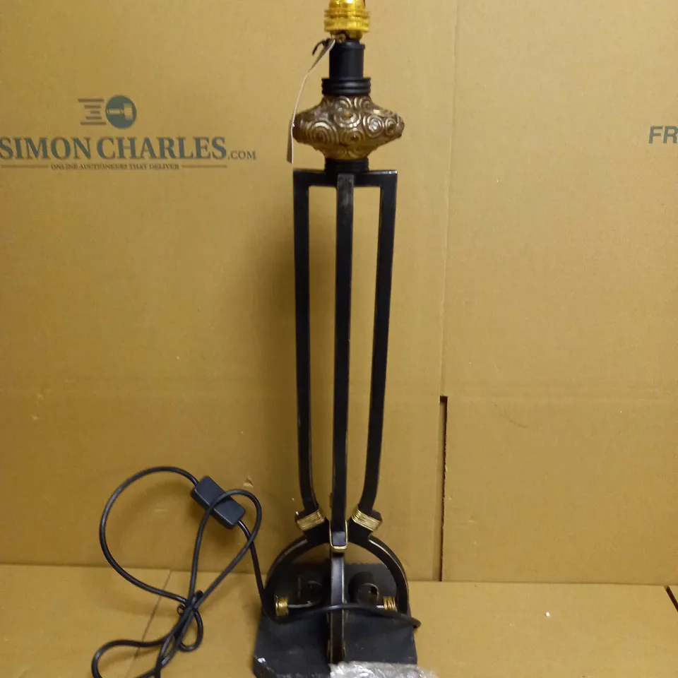 DAR LIGHTING GROUP MANHATTAN TABLE LAMP - BLACK AND GOLD EFFECT