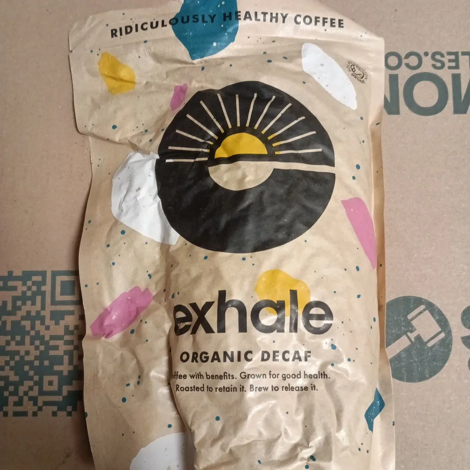 EXHALE ORGANIC DECAF COFFEE - 450G