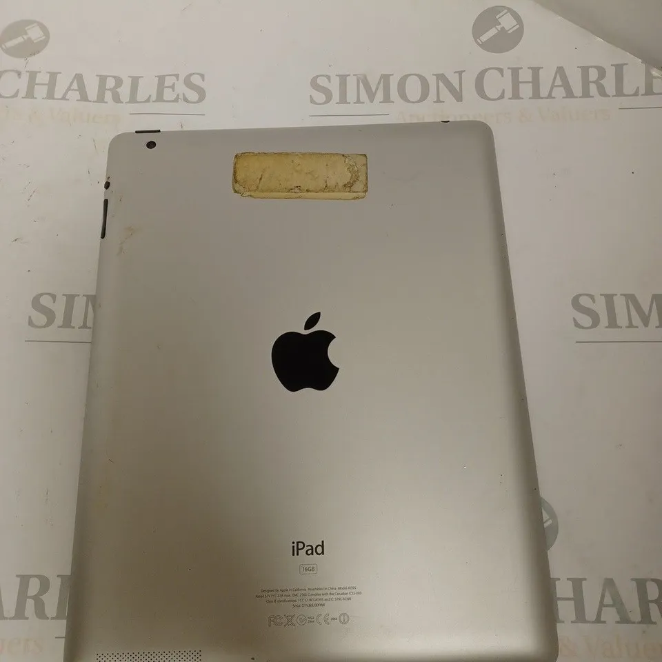 UNBOXED APPLE IPAD 16GB MODEL A1395 SILVER/BLACK