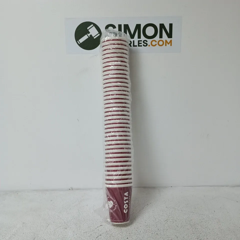 BOX OF APPROXIMATELY 300 COSTA COFFEE PAPER CUPS
