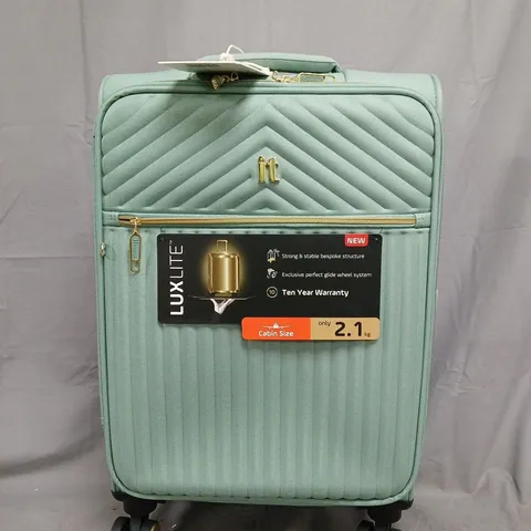 BOXED IT LUGGAGE ESPLANADE GRANITE GREEN CABIN SUITCASE