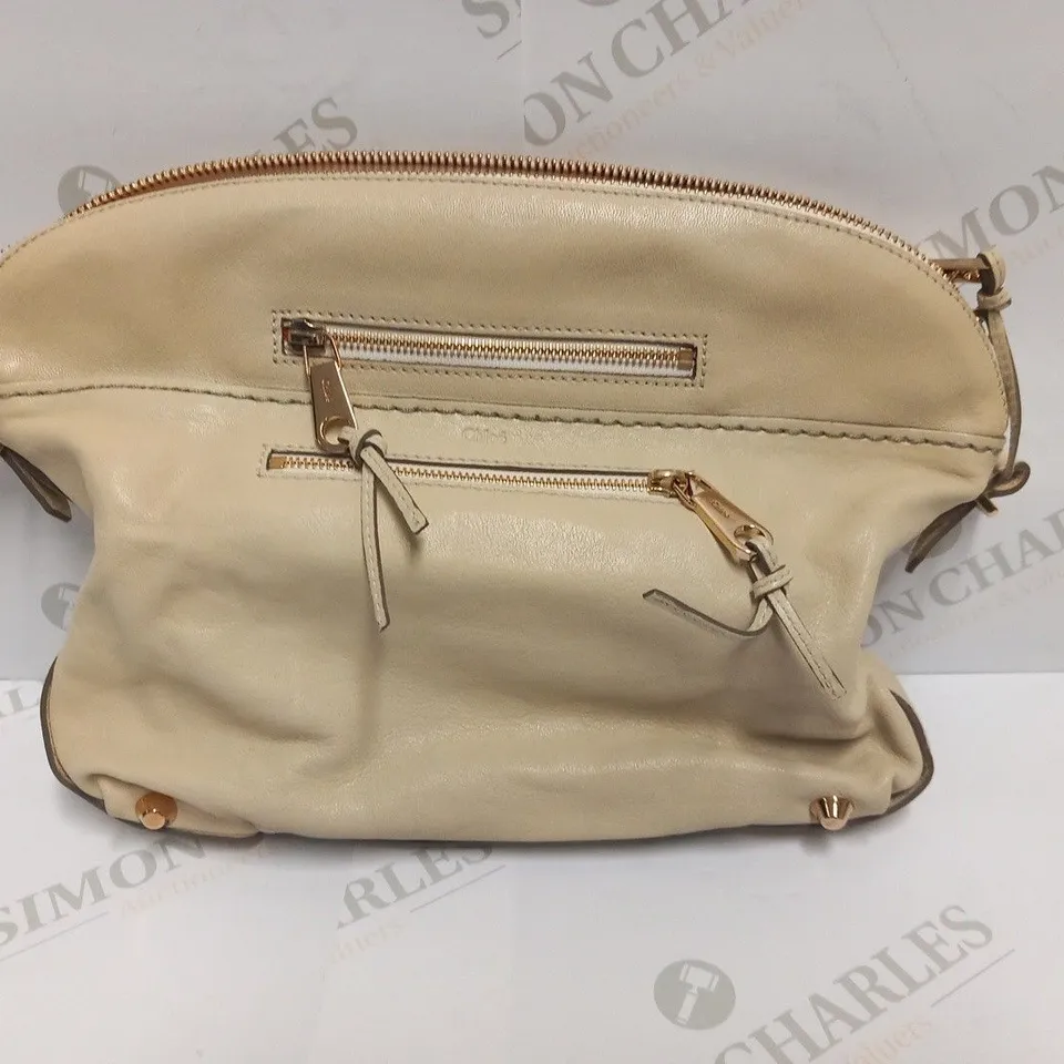 CHLOE SAND LEATHER HANDBAG