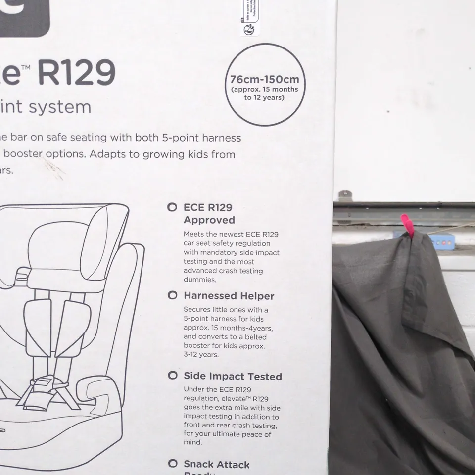 BOXED AS NEW JOIE ELEVATE R129 CHILD CAR SEAT