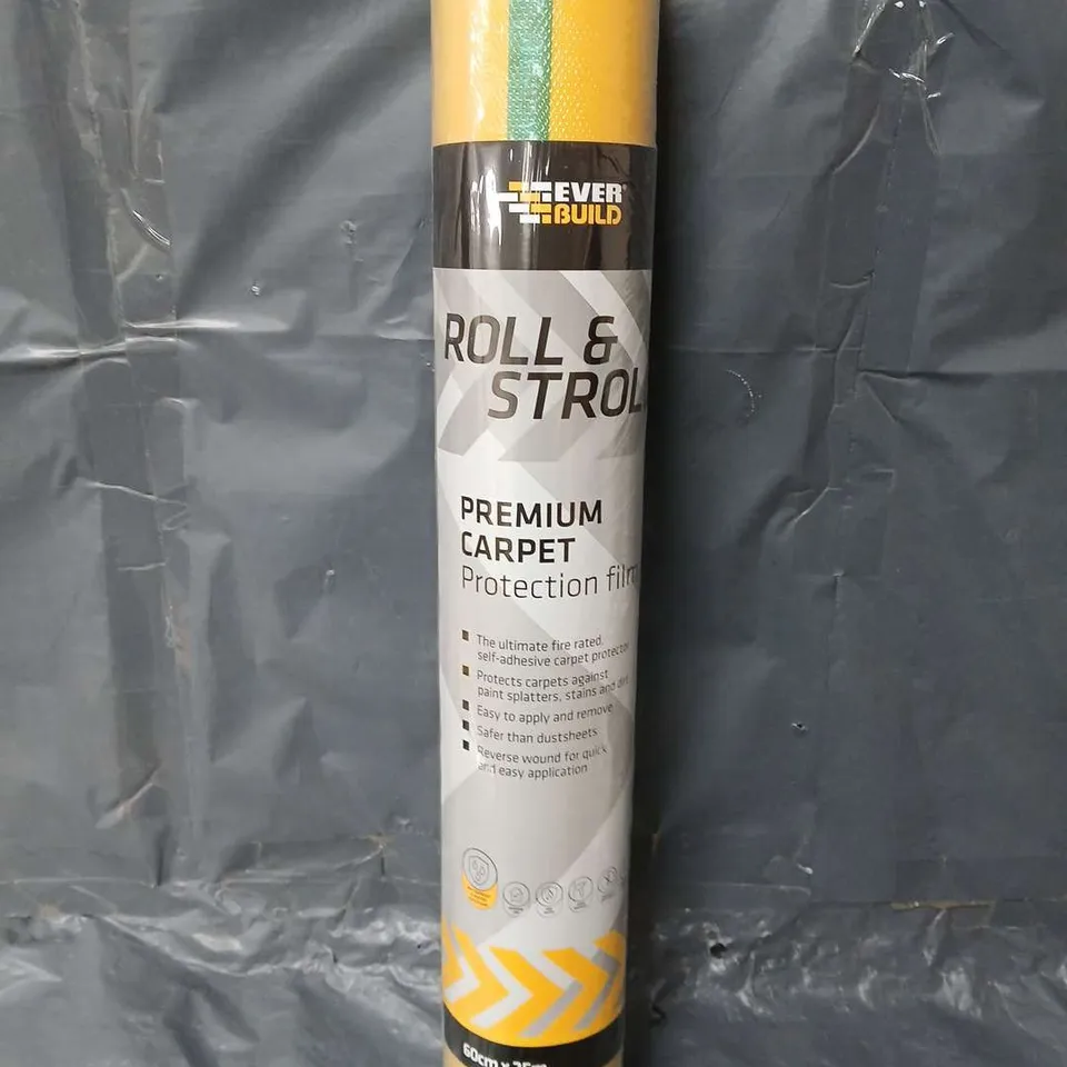 EVER BUILD ROLL & STROLL PREMIUM CARPET PROTECTION FILM (60x25cm) - COLLECTION ONLY