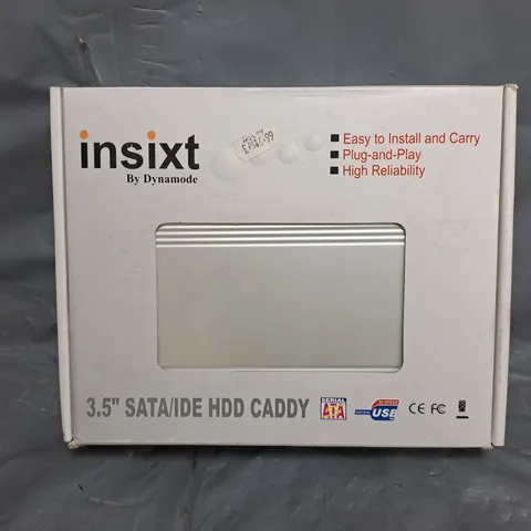 BOX OF APPROXIMATELY 15 X INSIXT BY DYNAMODE 3.5" SATA/IDE HDD CADDY - COLLECTION ONLY