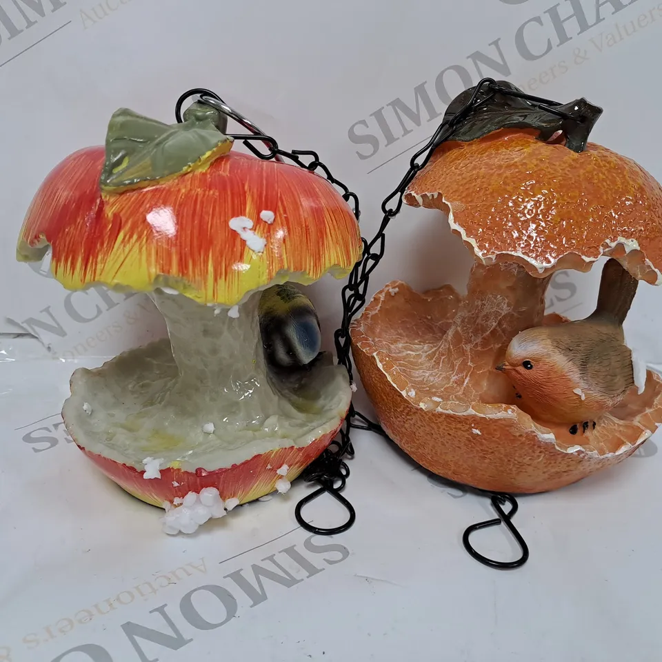 2 OUTDOOR FRUIT DECOR PIECES