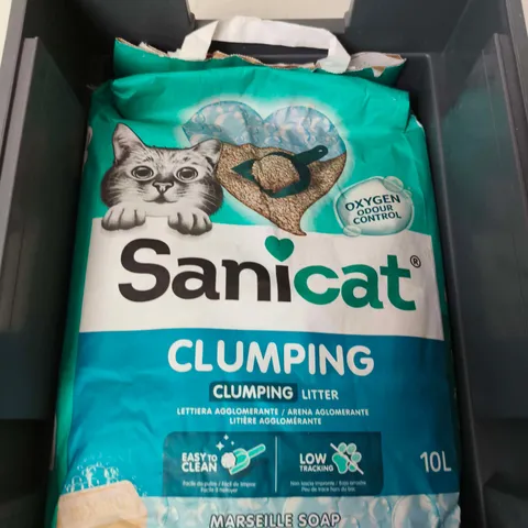 SANICAT CLUMPING CAT LITTER MARSEILLE SOAP, 10L