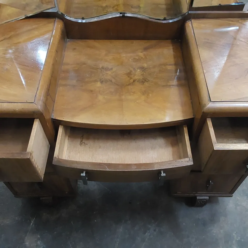 DESIGNER TRADITIONAL VINTAGE SOLID WOOD DRESSING TABLE WITH MIRROR 