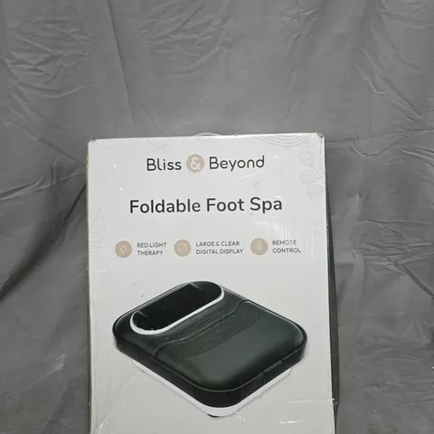 BLISS & BEYOND FOLDABLE FOOT SPA – BLACK