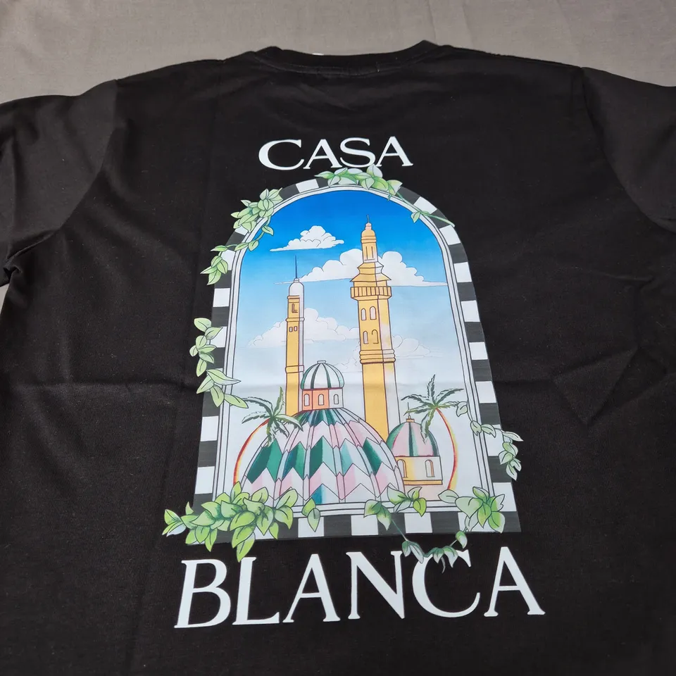 CASABLANCA TENNIS CLUB GRAPHIC TEE - SIZE SMALL