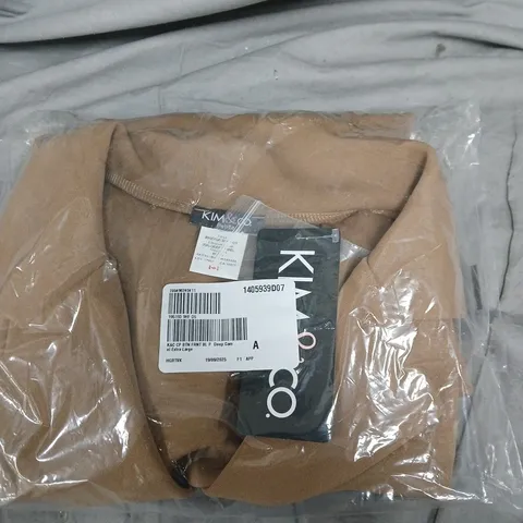 BOX OF APPROXIMATELY 10 KIM & CO BLAZERS - CAMEL - SIZE XL