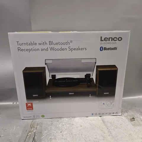 BOXED LENCO LS-100WD V2 BELT DRIVE TURNTABLE