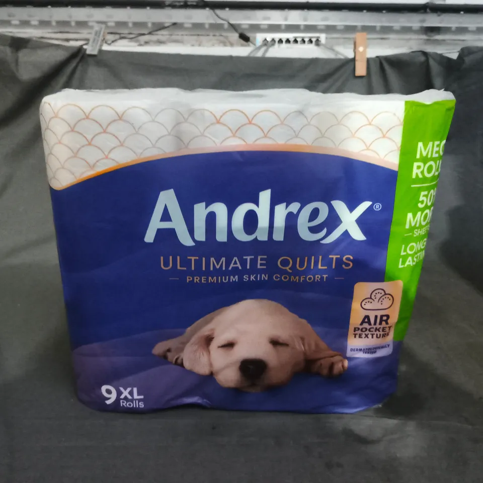 ANDREX ULTIMATE QUILTS TOILET TISSUE – 9 XL ROLLS 