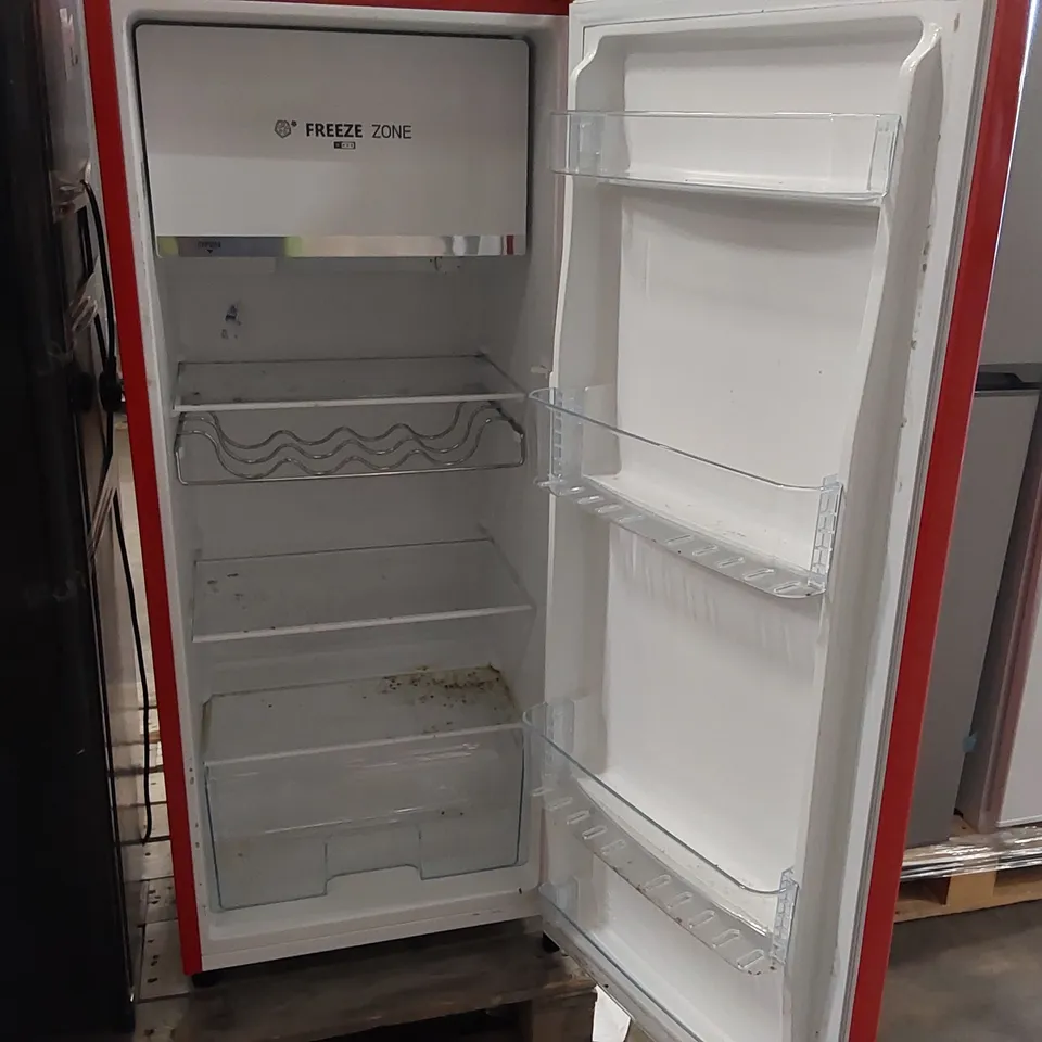HISENSE RR220D4ARF 52CM FREESTANDING RETRO FRIDGE - UNPROCESSED RAW RETURN 