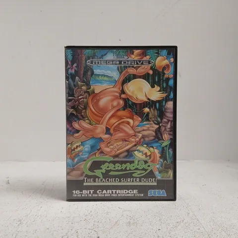 GREENDOG THE BEACHED SURFER DUDE SEGA MEGA DRIVE VIDEO GAME